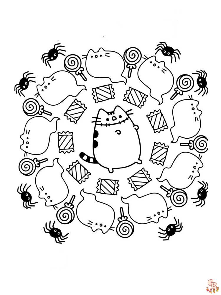 Pusheen Coloring Pages 14