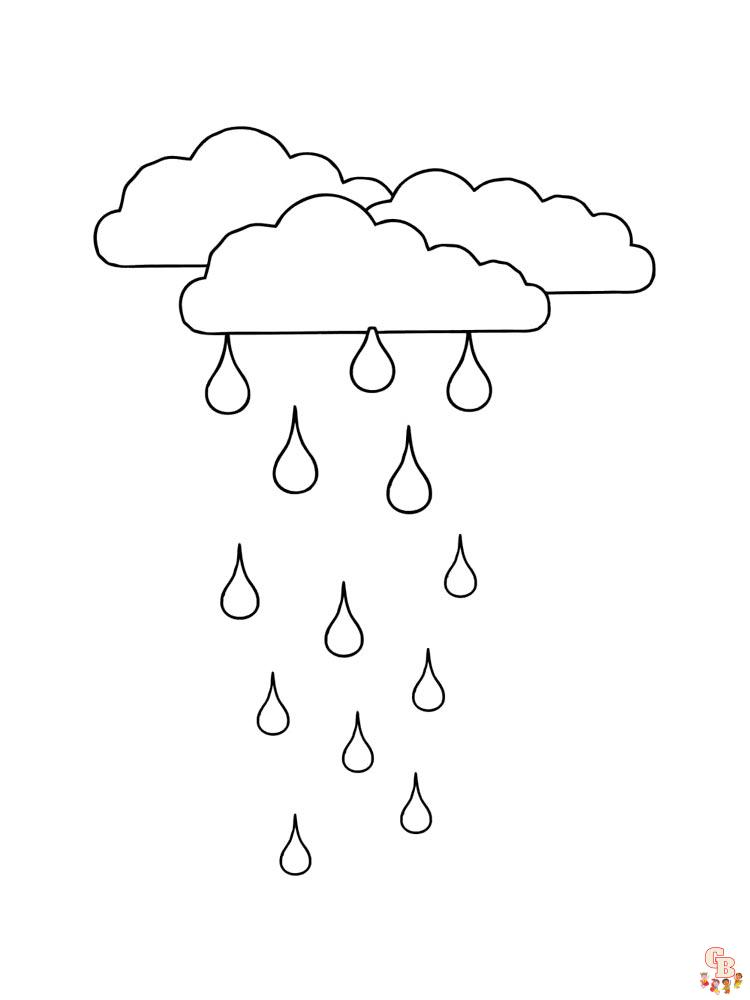 Regen kleurplaat 17