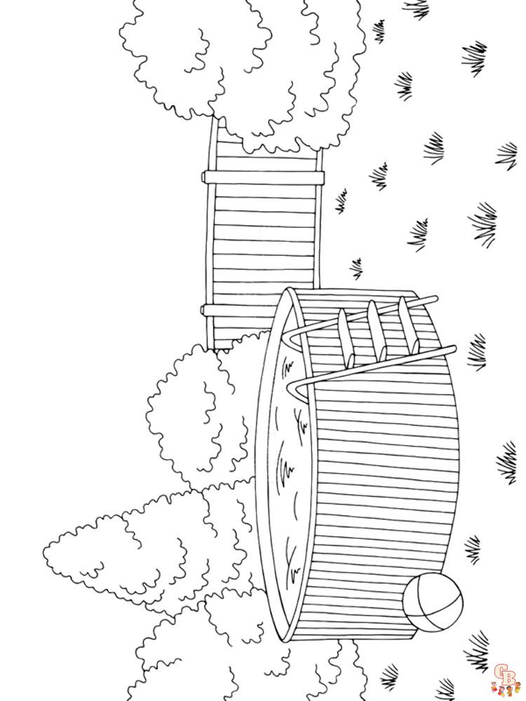 Zwembad kleurplaat 12