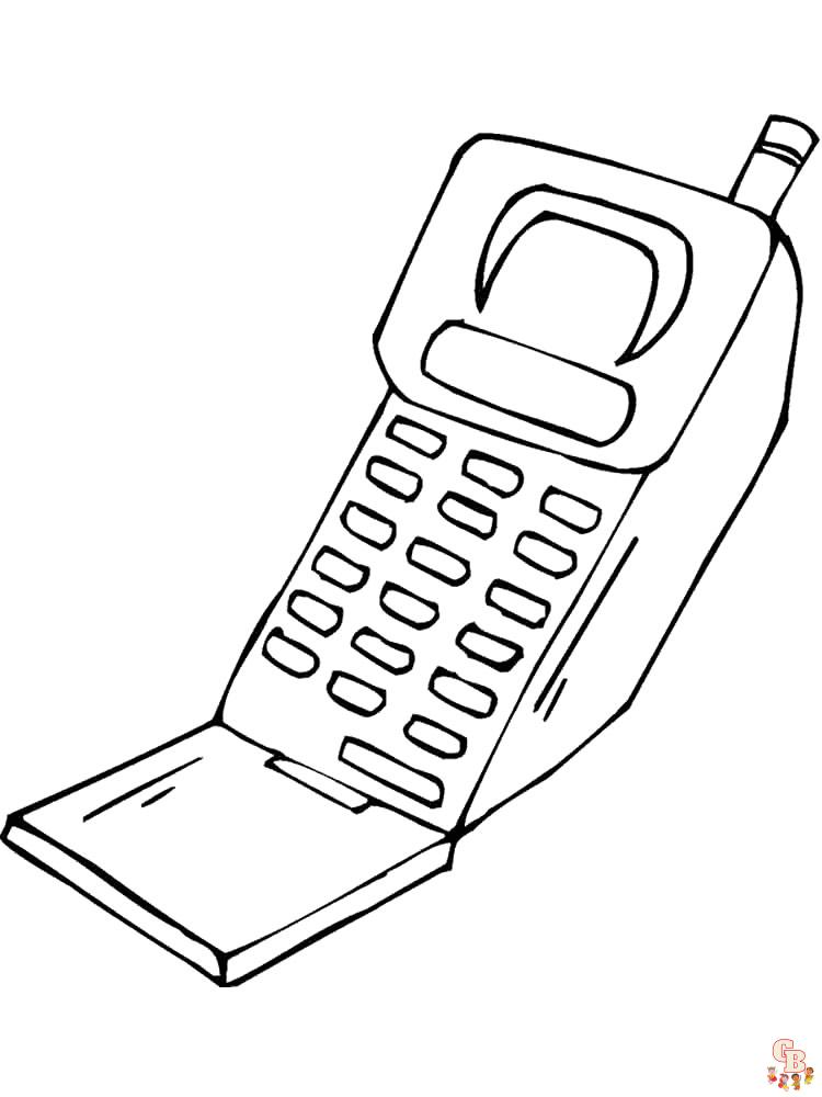 kleurplaat telefoon 9