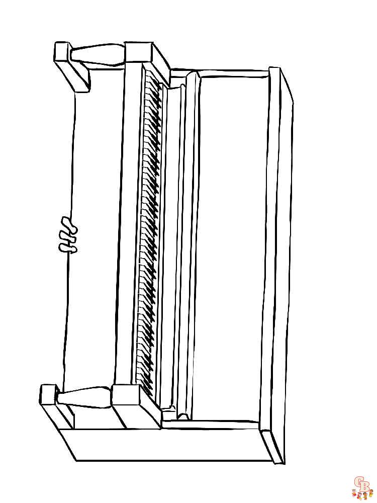 piano kleurplaat 9