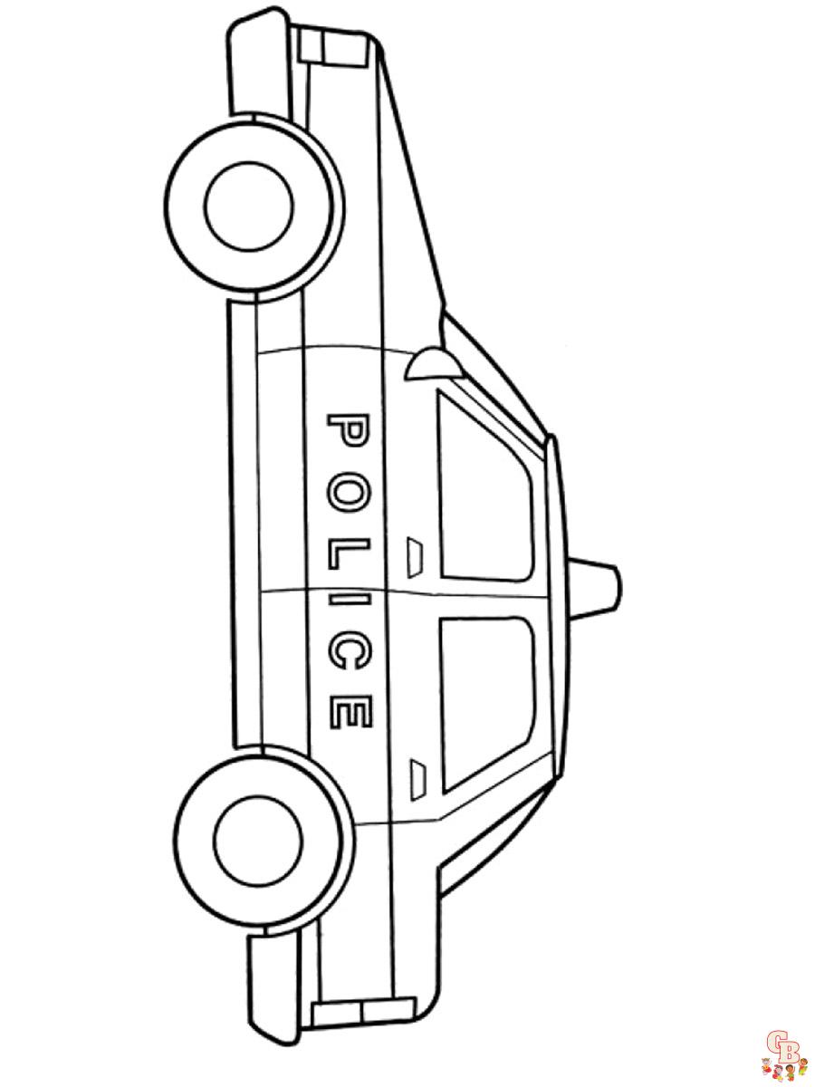 politieauto kleurplaat 9