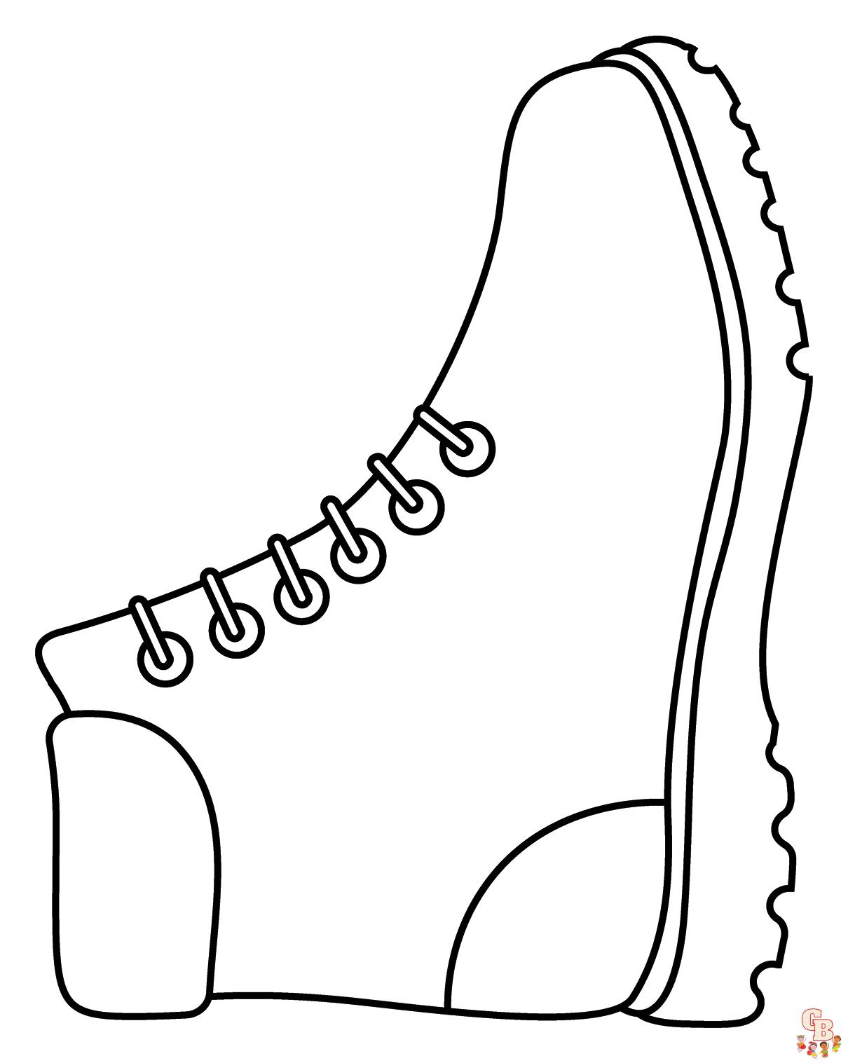 schoenen kleurplaat 5