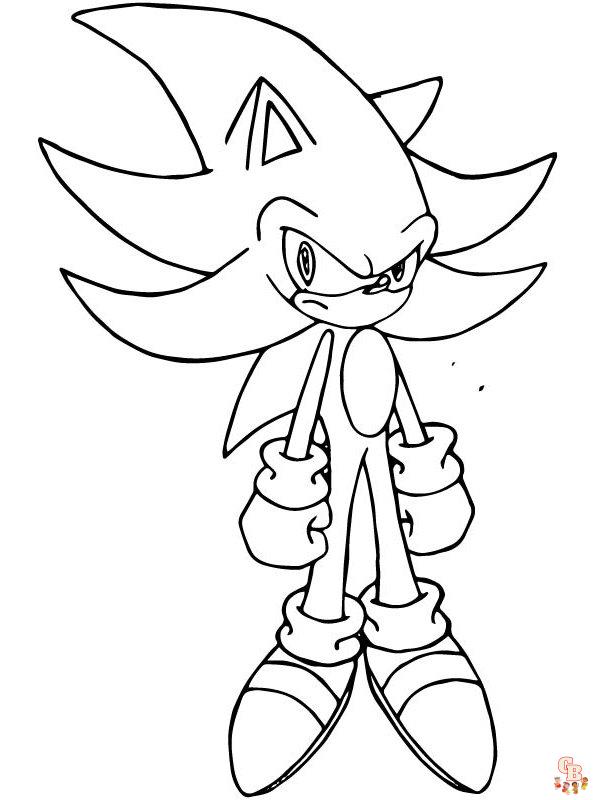 super sonic Kleurplaat 4