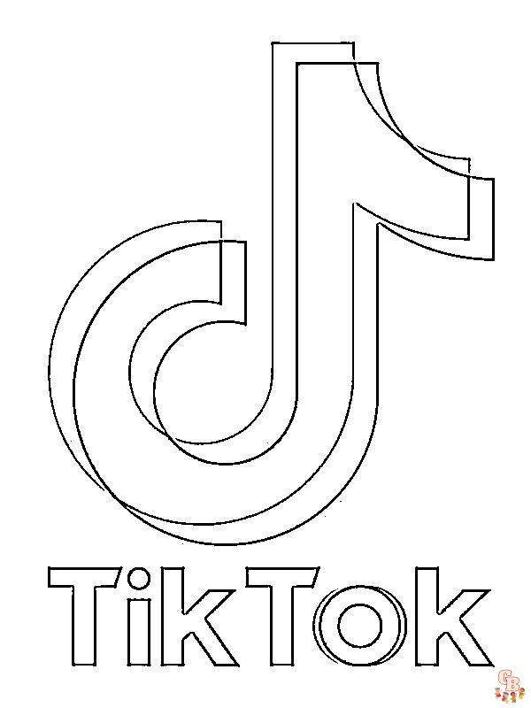 tiktok kleurplaat 2