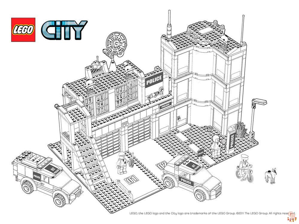 Lego politie kleurplaat 11