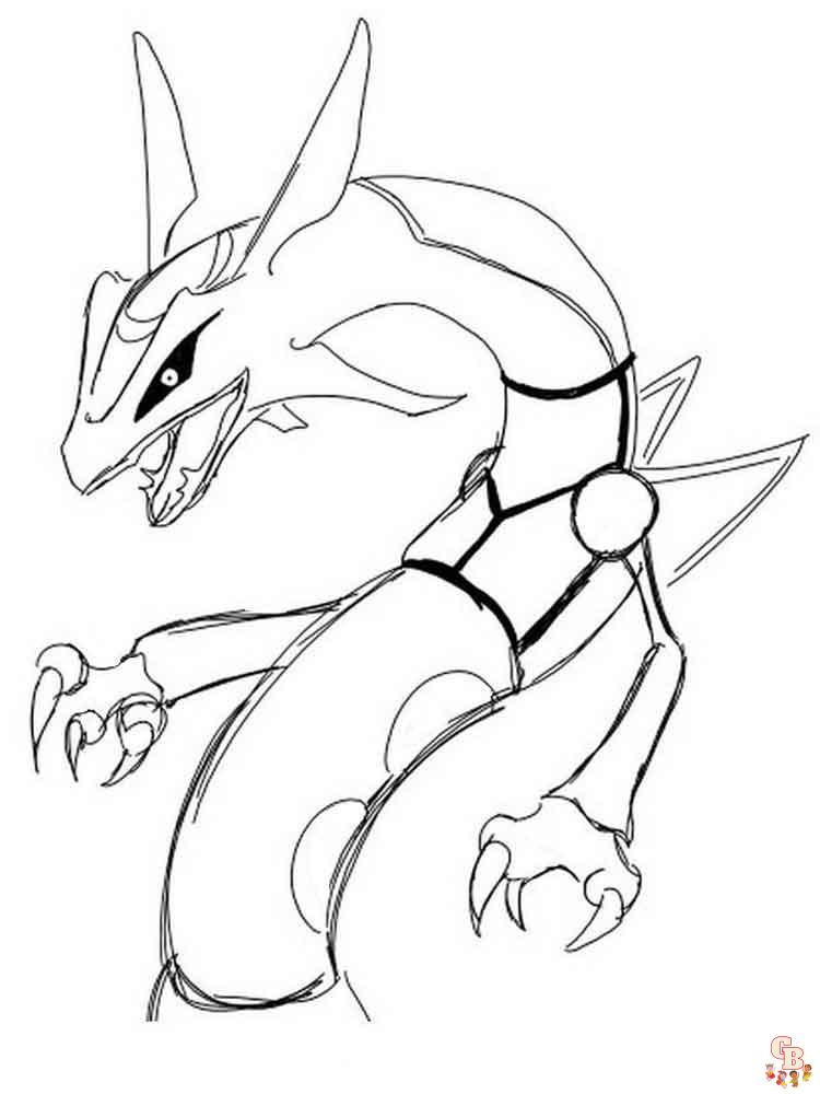 Rayquaza kleurplaat 10