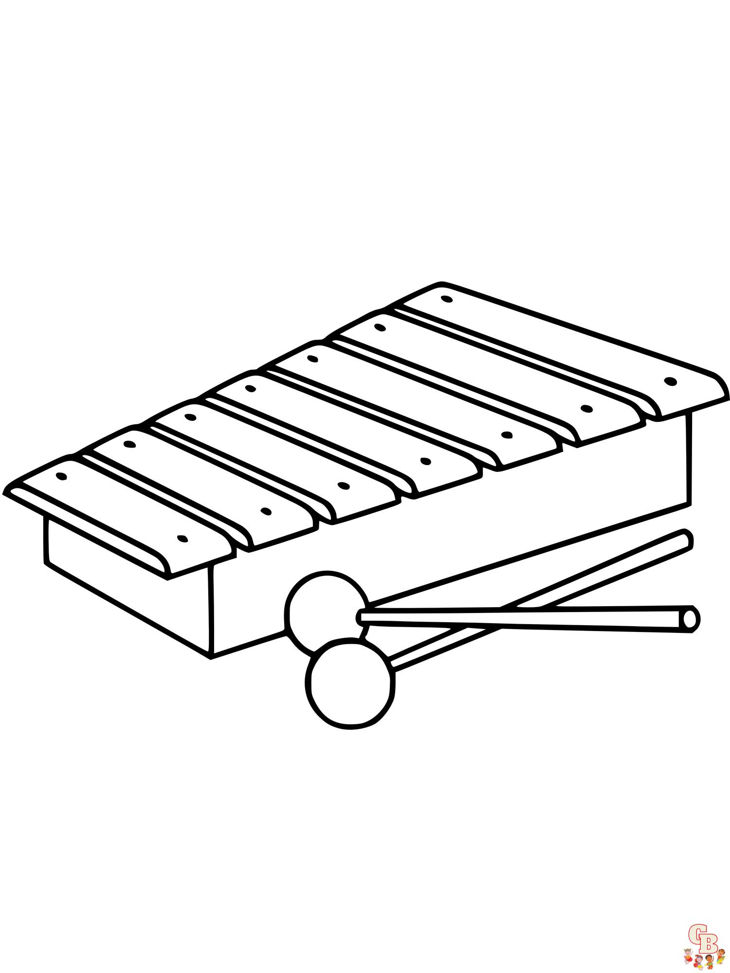 Xylofoon Kleurplaat 11