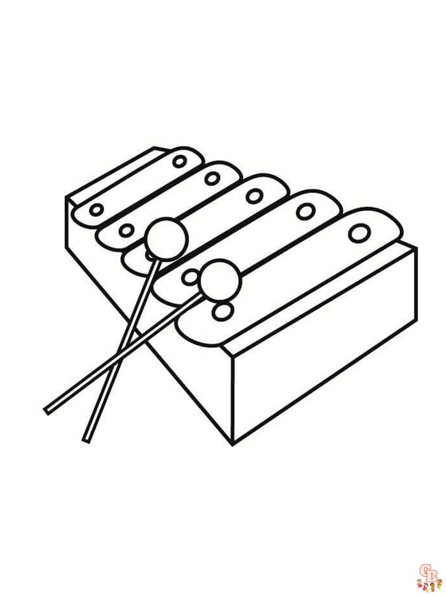 Xylofoon Kleurplaat 12