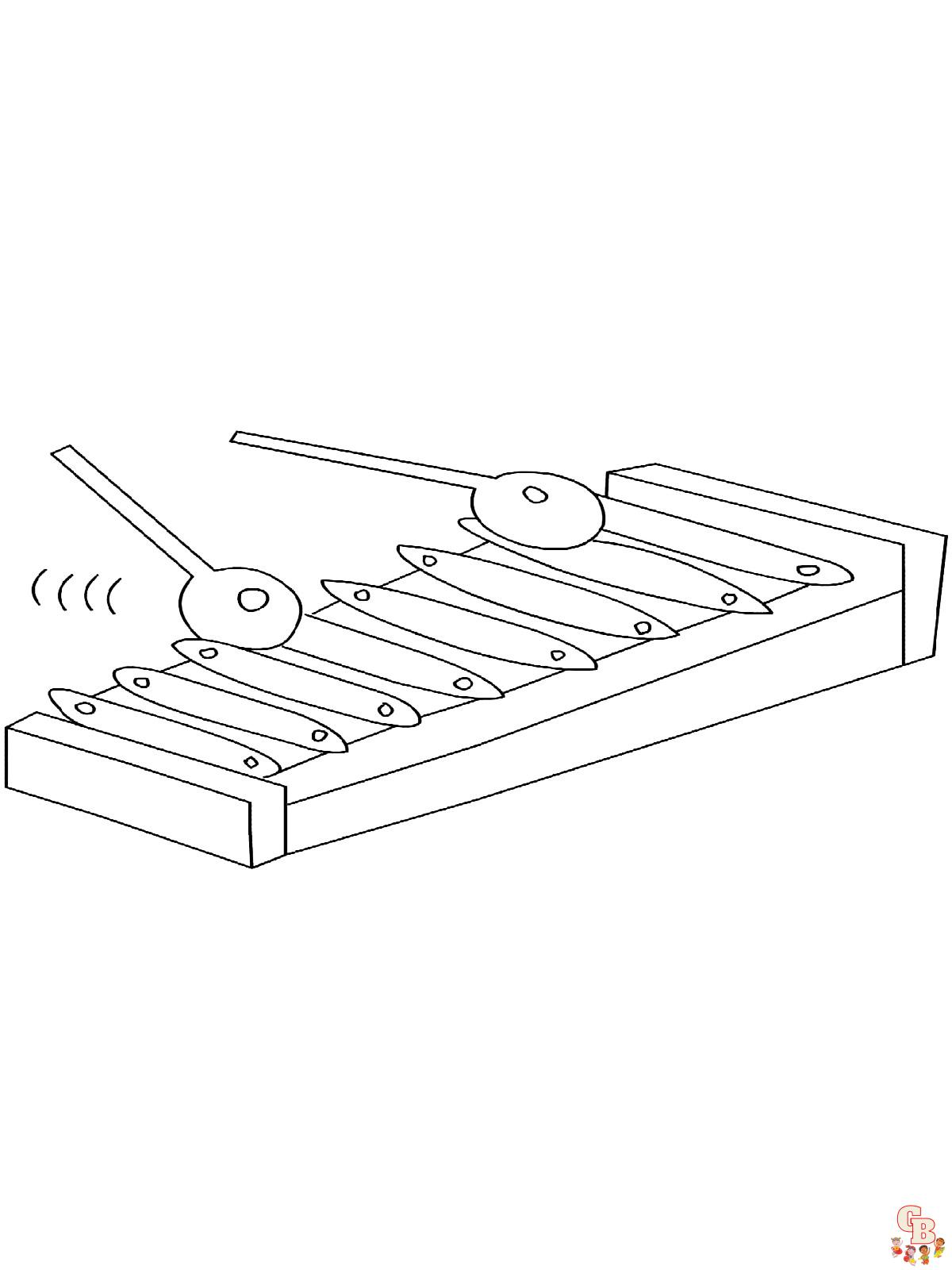 Xylofoon Kleurplaat 2