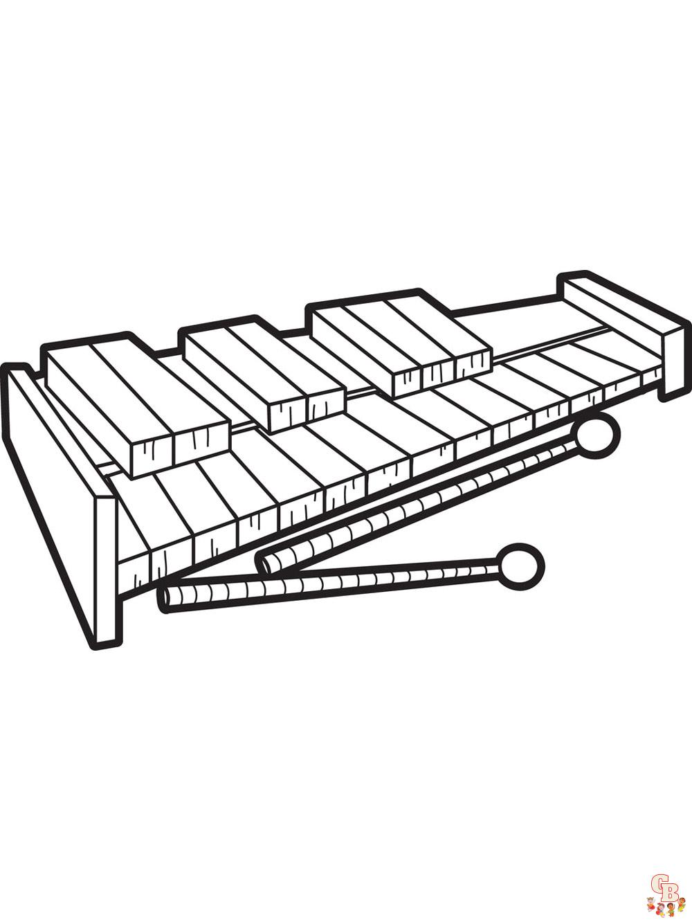 Xylofoon Kleurplaat 5