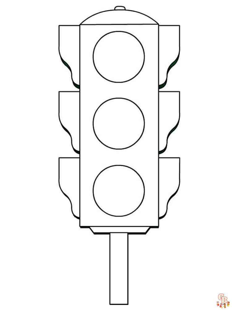 stoplicht kleurplaat 1