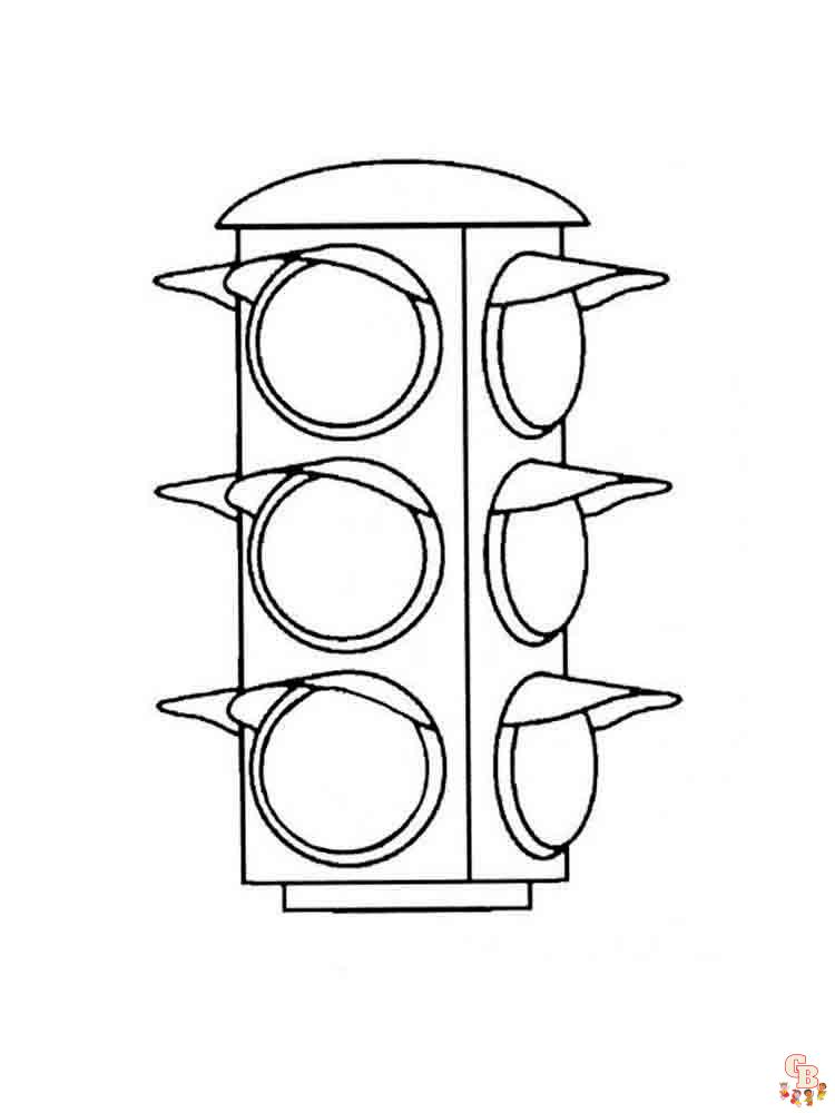 stoplicht kleurplaat 9