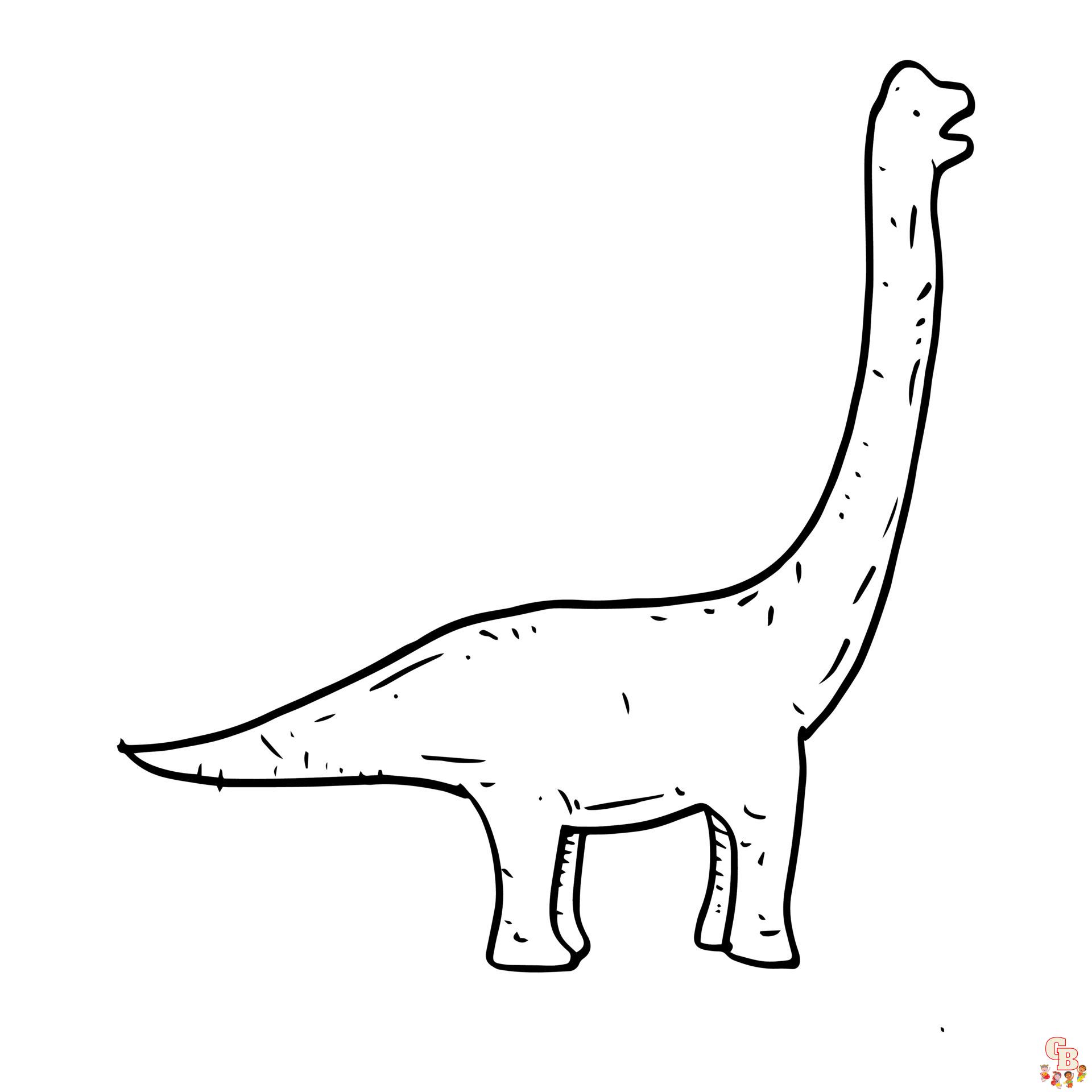 brachiosaurus kleurplaat printen