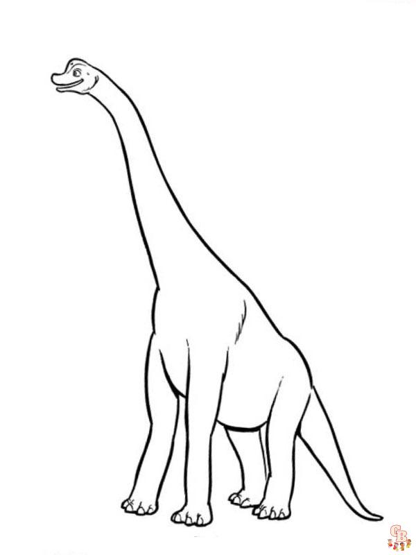 gratis kleurplaten brachiosaurus