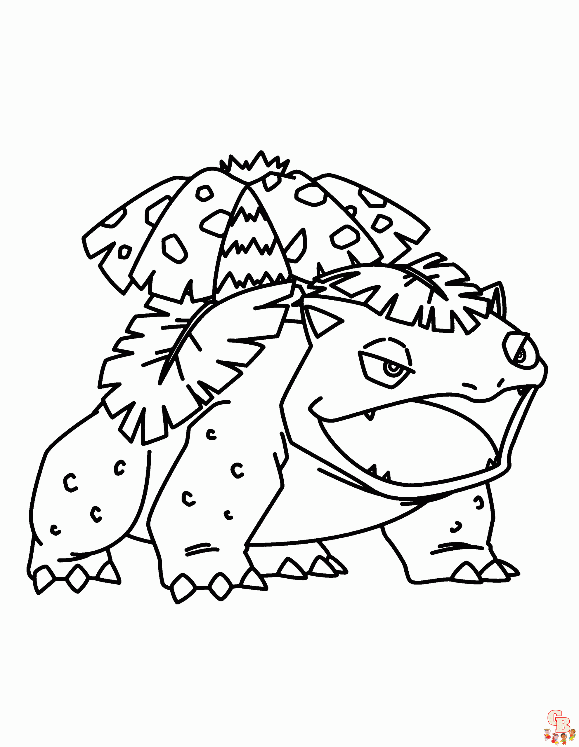 kleurplaat van venusaur