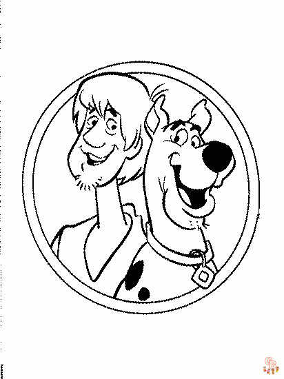 scooby doo kleurplaat 1