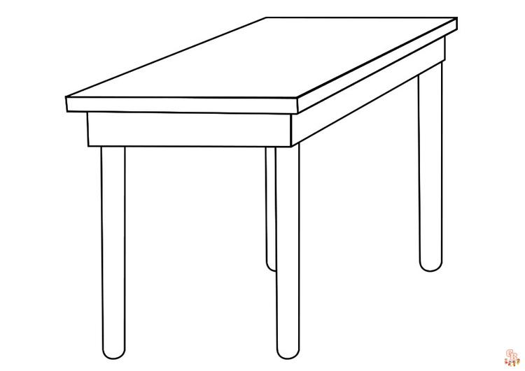 tafel kleurplaten