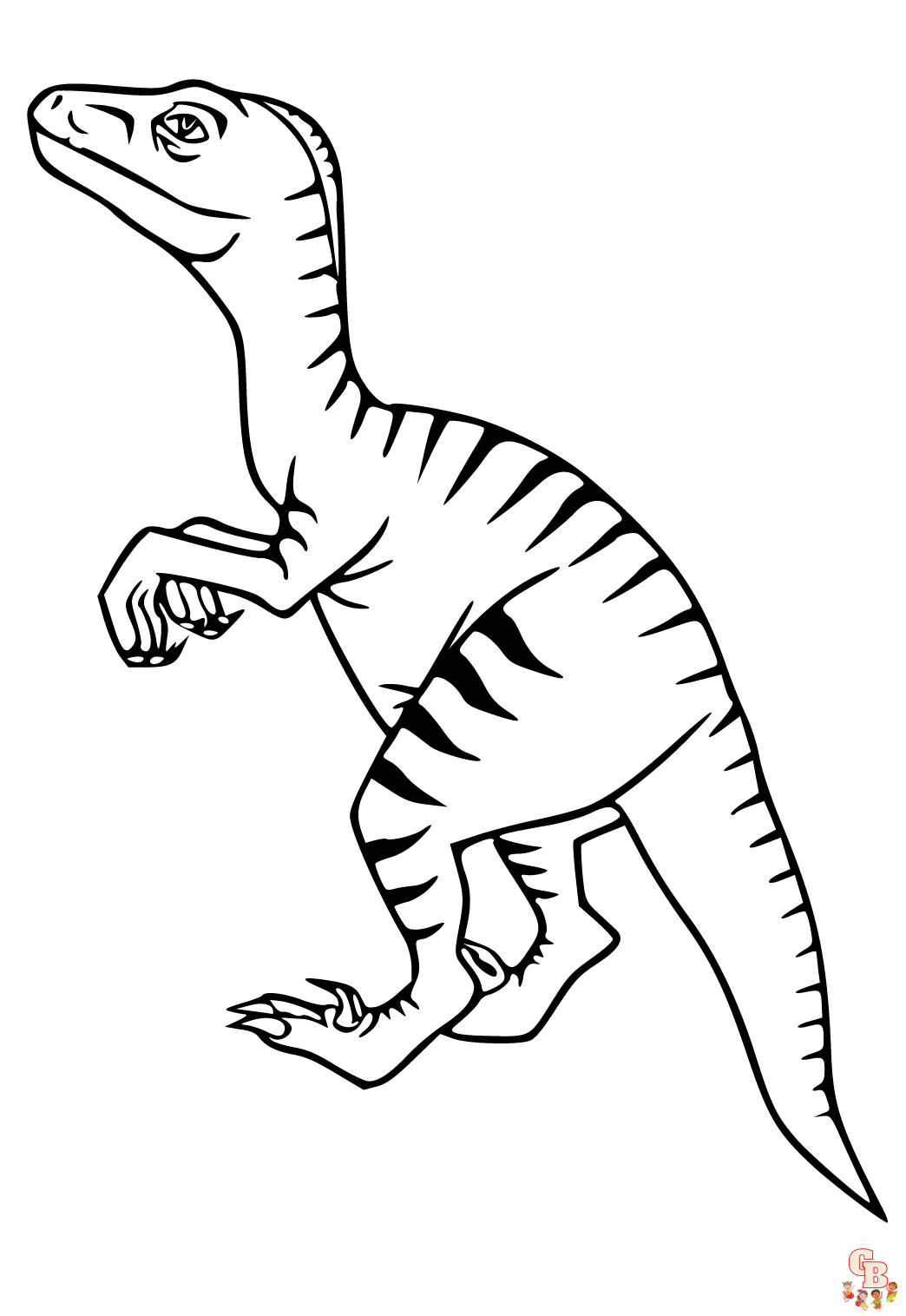 velociraptor kleurplaten