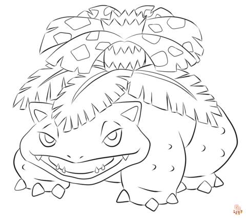 venusaur kleurplaten