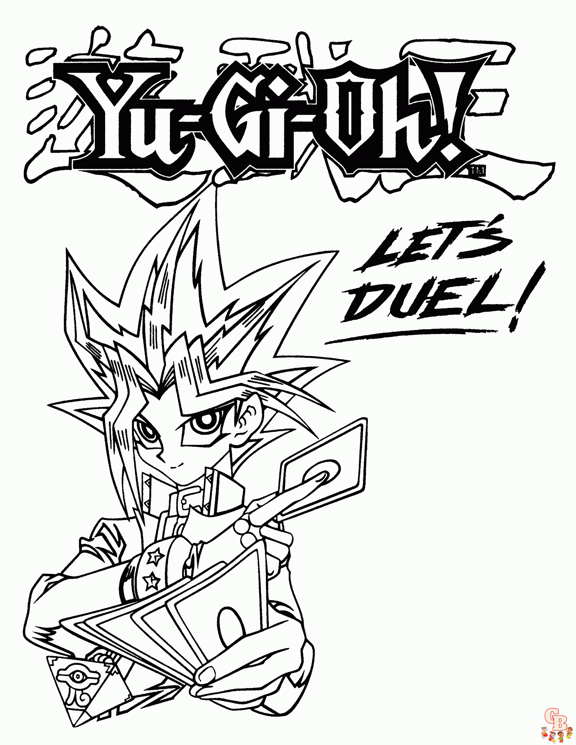 yu gi oh kleurplaat 1