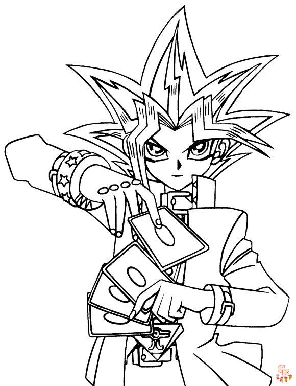 yu gi oh kleurplaat 3