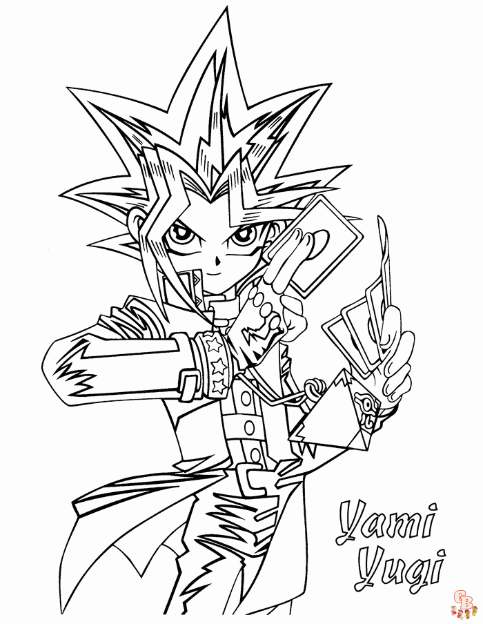 yu gi oh kleurplaat 4