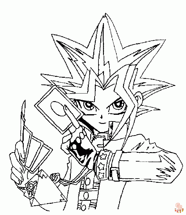 yu gi oh kleurplaat 6