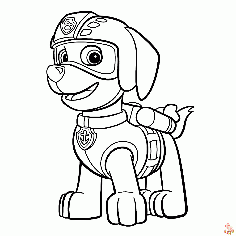 zuma paw patrol kleurplaten