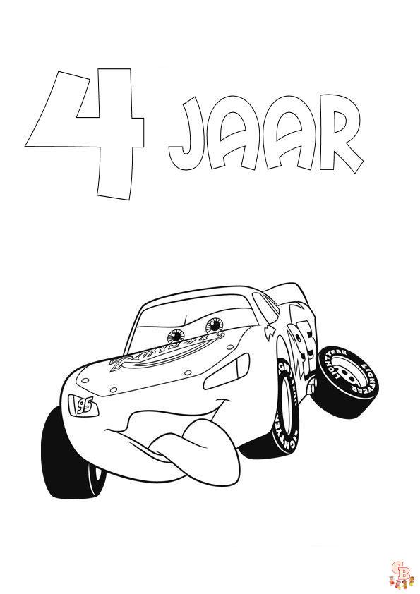 4 jaar kleurplaat