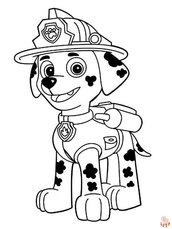 chase paw patrol kleurplaat