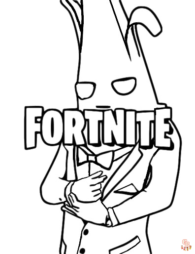 fortnite skin kleurplaat