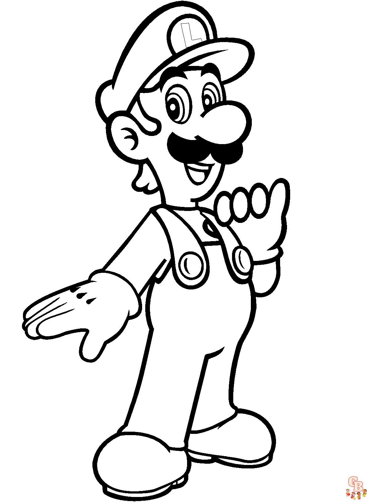 mario en luigi kleurplaten