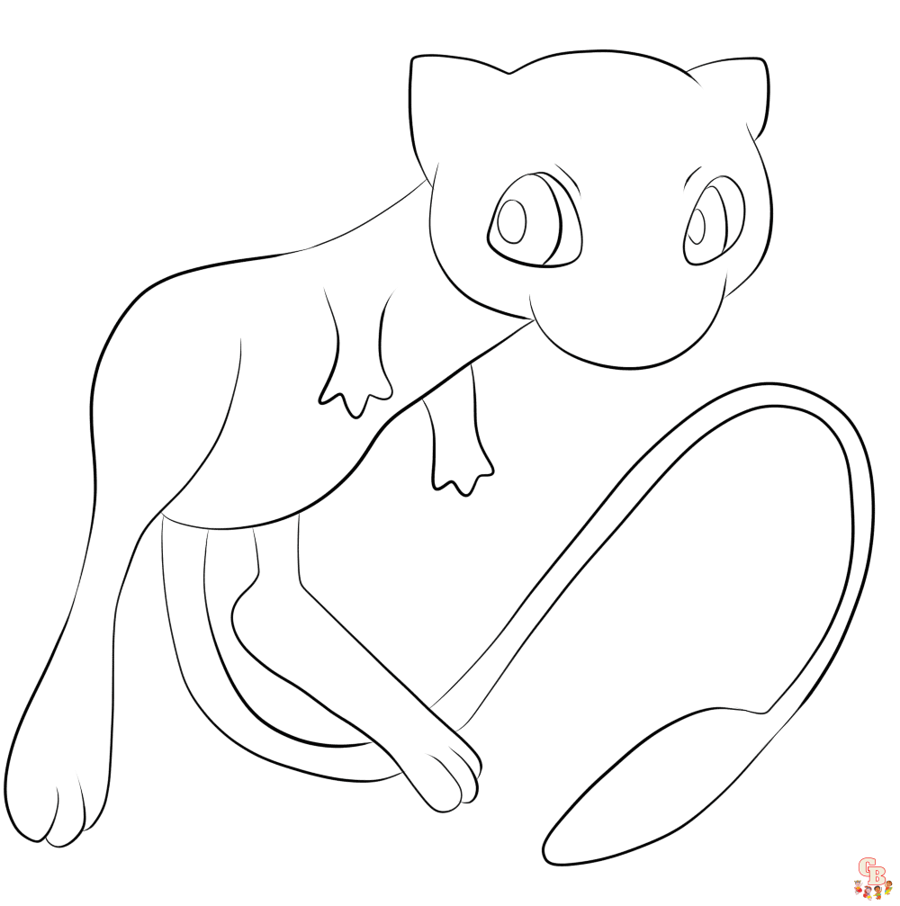 pokemon mew kleurplaten