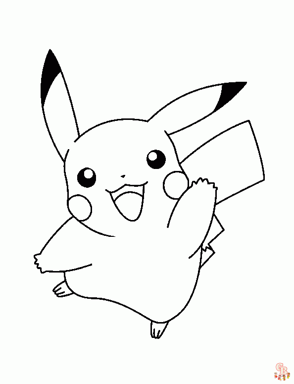 pokemon picachu kleurplaten