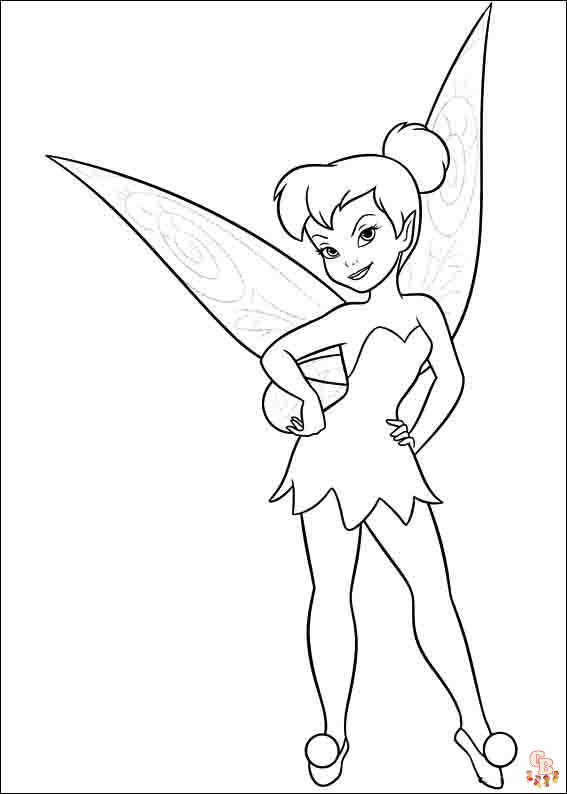 tinkerbell kleurplaat