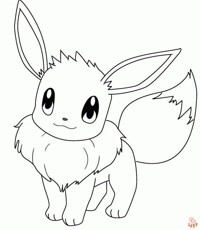 eevee pokemon kleurplaat