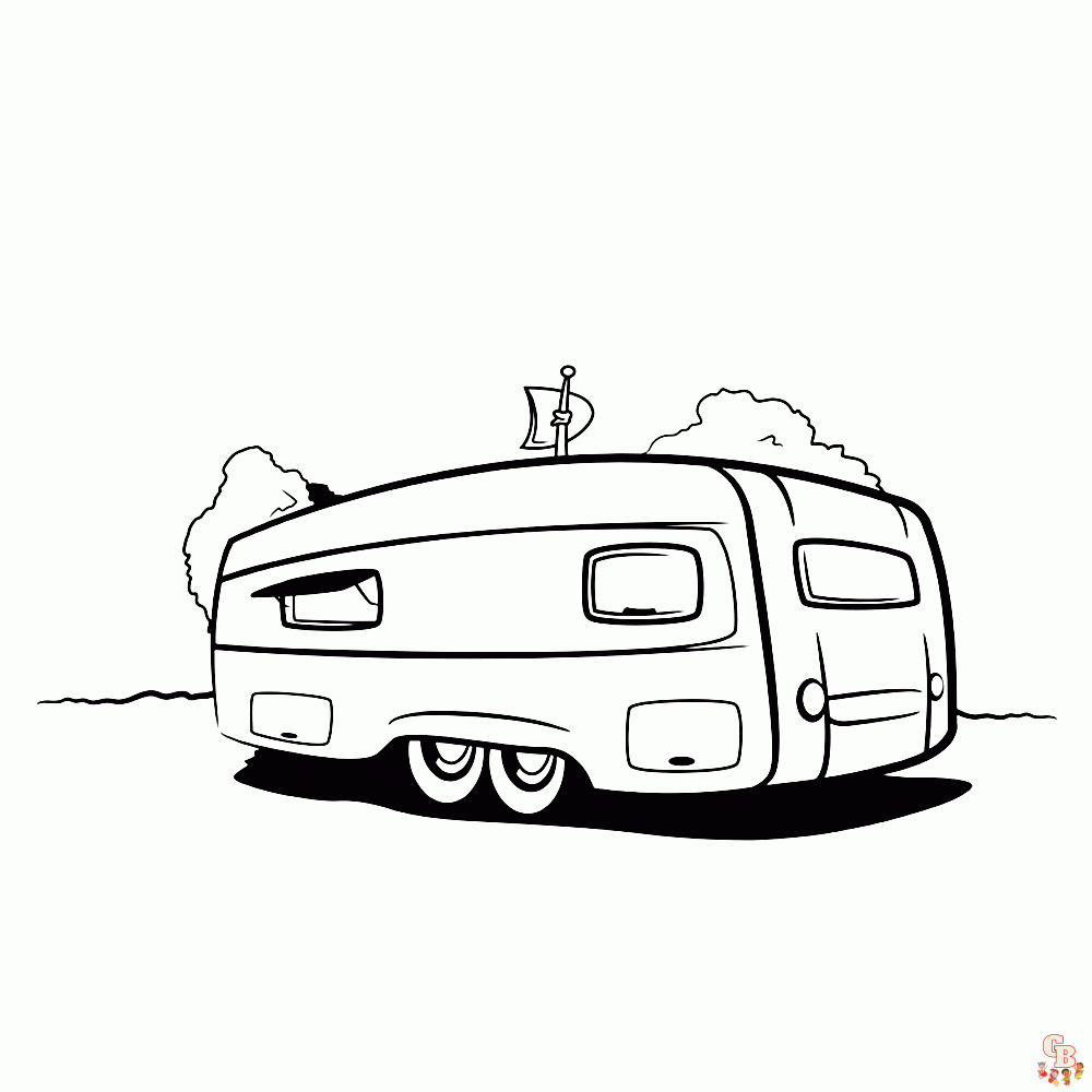 Camper Kleurplaat 4