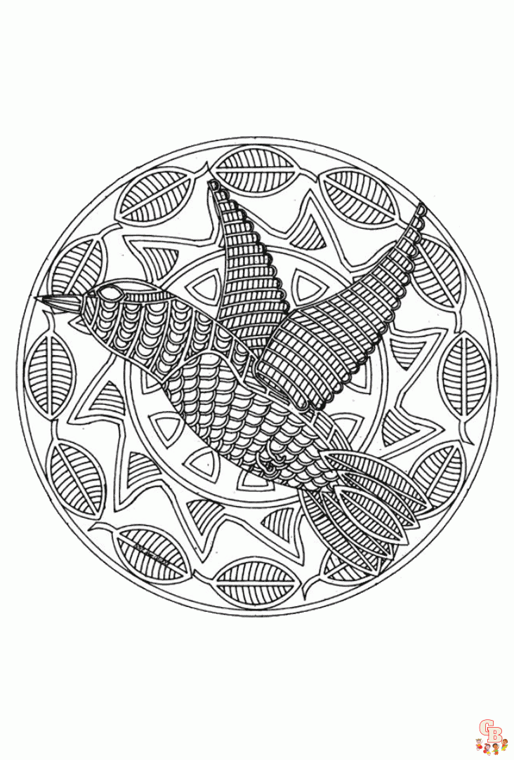 Dieren Mandala Kleurplaat 5