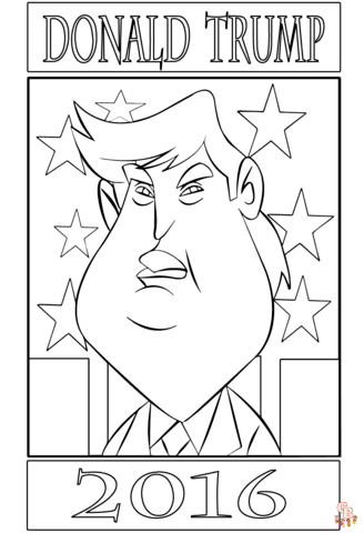 Donald Trump kleurplaten 1