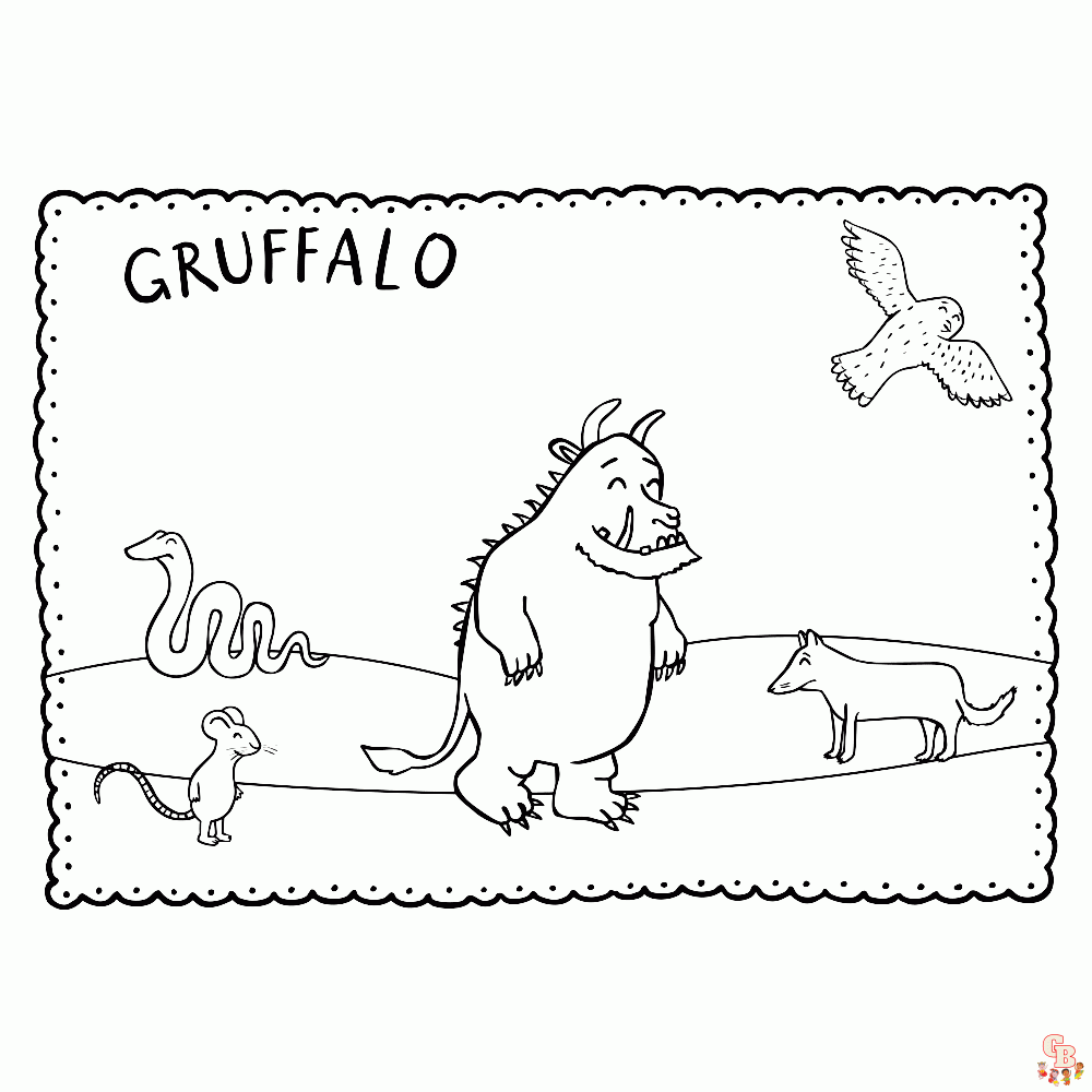 Gruffalo Kleurplaat 2