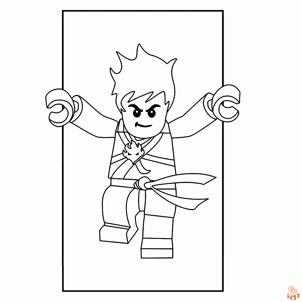 Ninjago Lloyd Kleurplaat 4