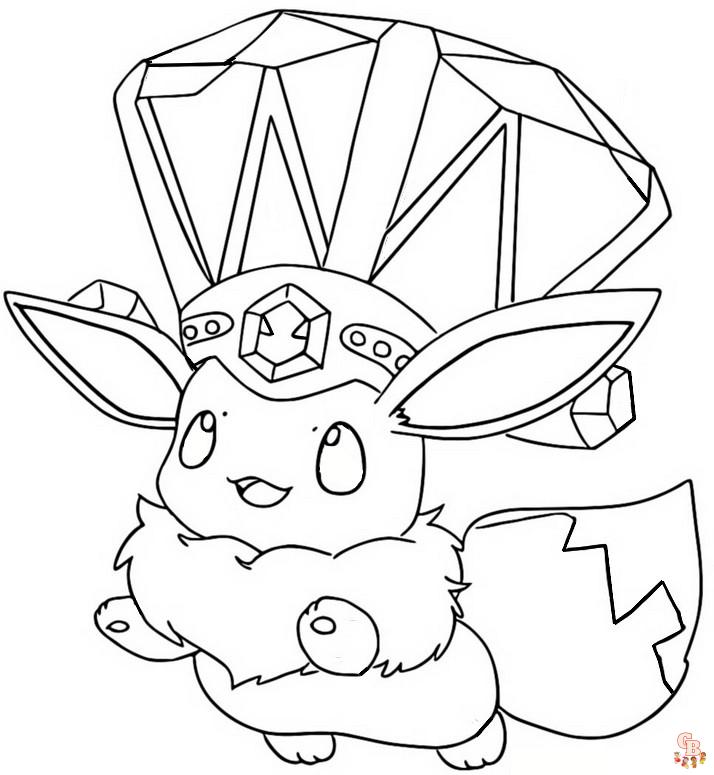 Pokemon Eevee Evolution Kleurplaat 4