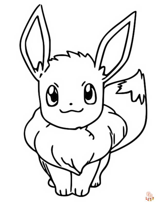 Pokemon Eevee Evolution Kleurplaat 6