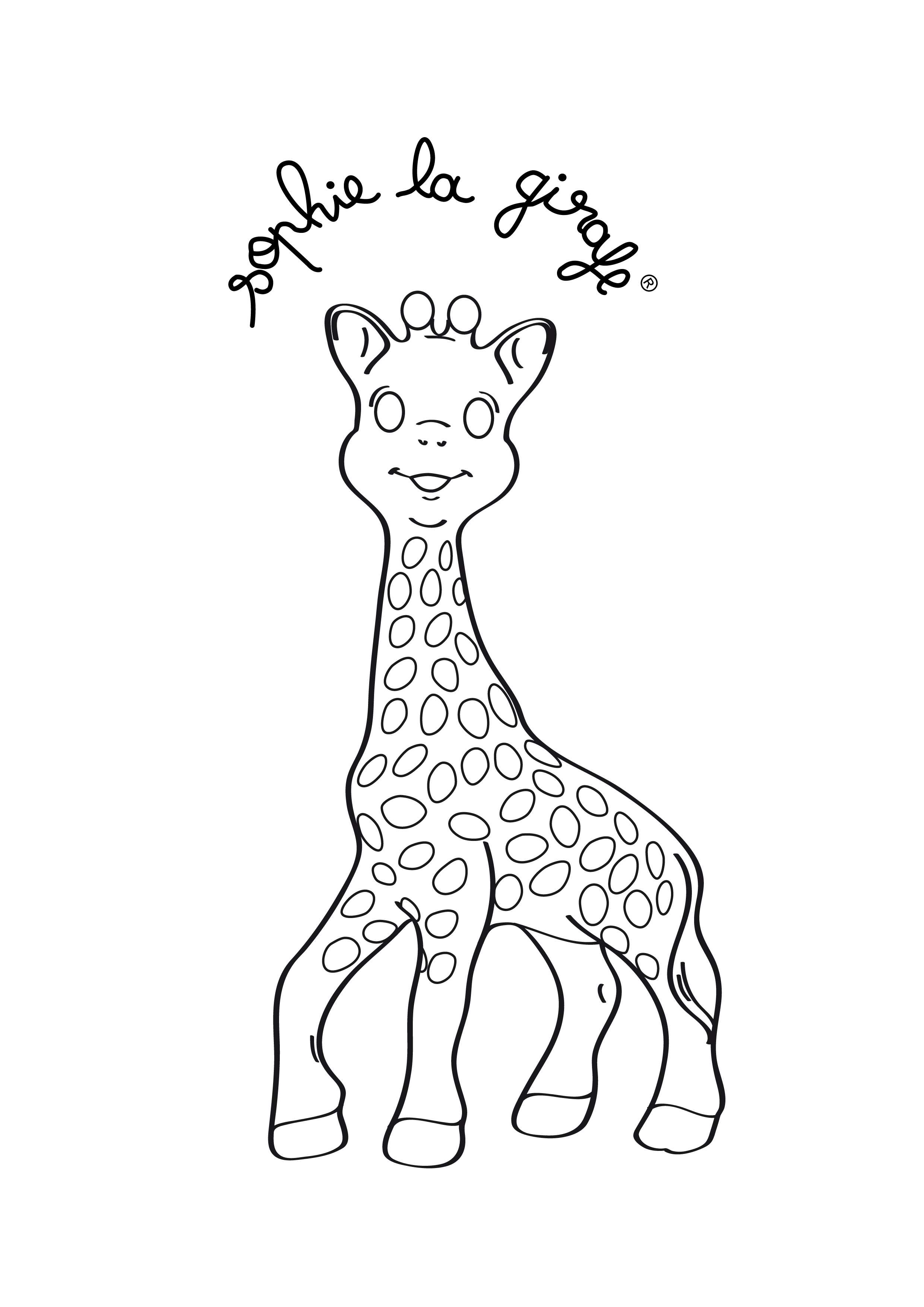 Giraffe kleurplaten Leuke, realistische en cartoon afbeeldingen om te printen