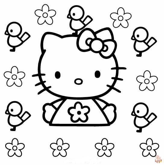 Gratis Hello Kitty kleurplaten voor meisjes in tiếng Hà Lan