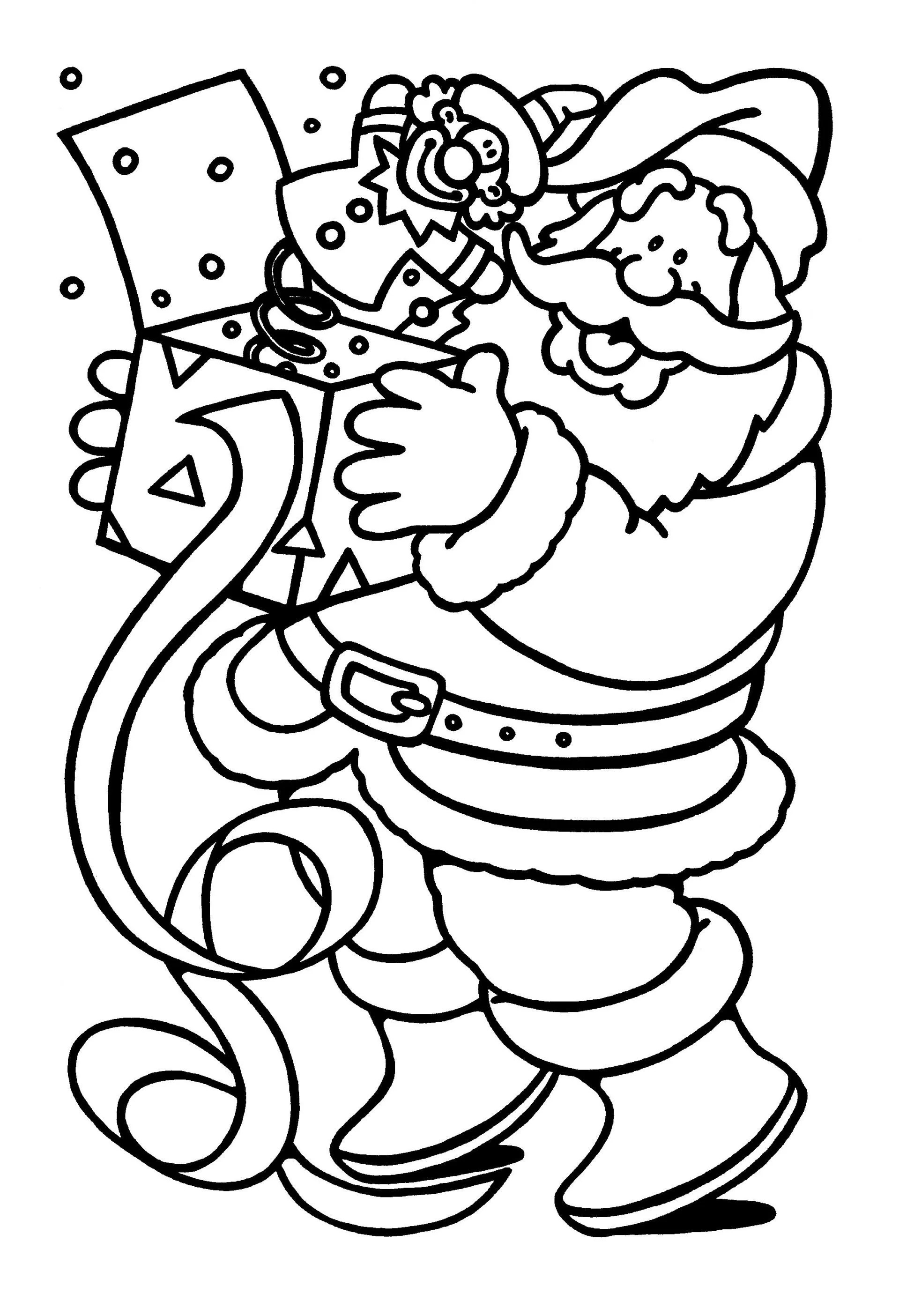 Kerstman Kleurplaat Gratis Printable Kleurplaten Voor Kinderen En Volwassenen