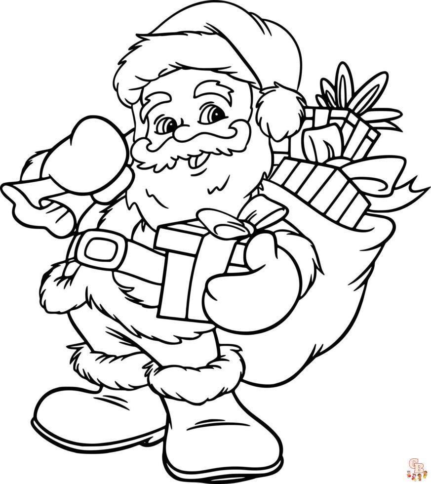 Kerstman Kleurplaat Gratis Printable Kleurplaten Voor Kinderen En Volwassenen