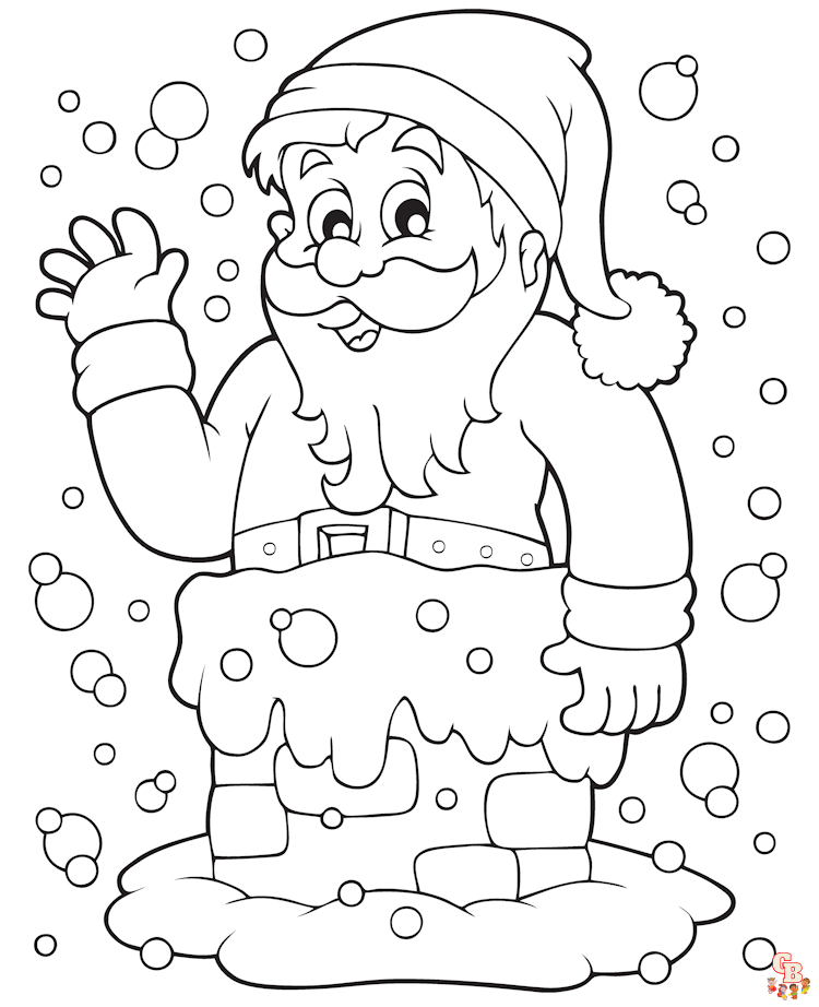 Kerstman Kleurplaat Gratis Printable Kleurplaten Voor Kinderen En Volwassenen