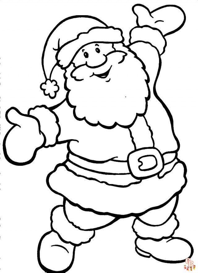 Kerstman Kleurplaat Gratis Printable Kleurplaten Voor Kinderen En Volwassenen